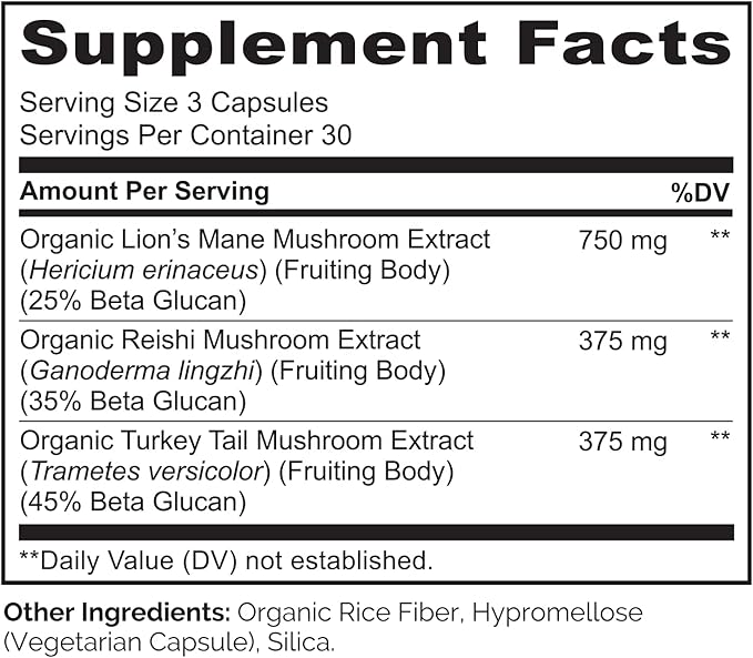 NATURELO Mushroom Supplement – Brain & Immune Health Blend - Image 8