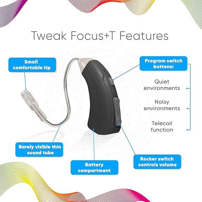 Tweak Focus+T OTC Hearing Aid Device - Image 6