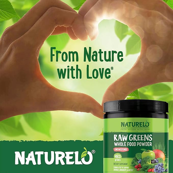 NATURELO Raw Greens Superfood Powder - Image 6