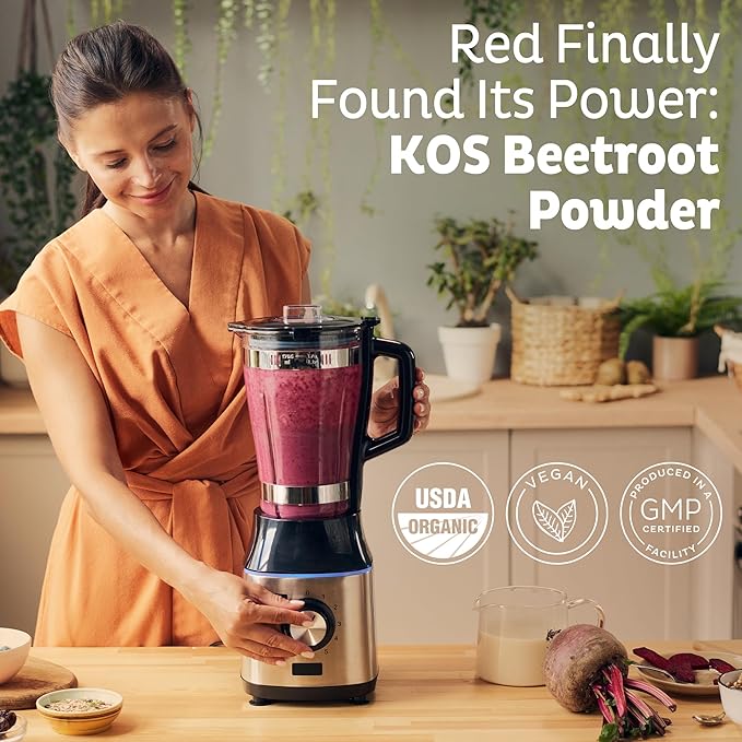 KOS Organic Beet Root Powder, USDA Organic - Image 2