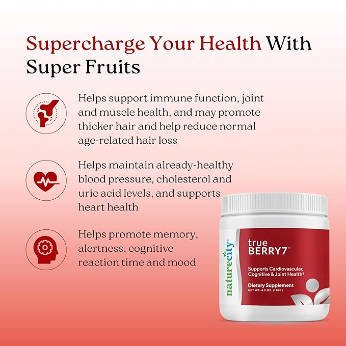 NatureCity True-Berry-7 Super Polyphenol Fruit Blend Drink Mix - Image 4