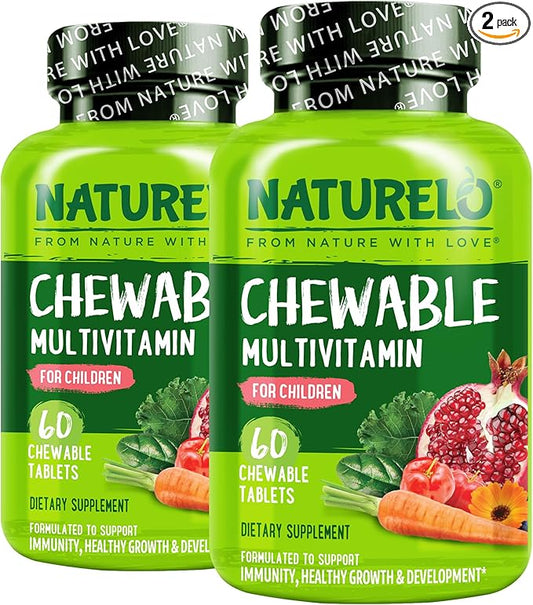 NATURELO Chewable Vitamin for Kids Multivitamin by NATURELO