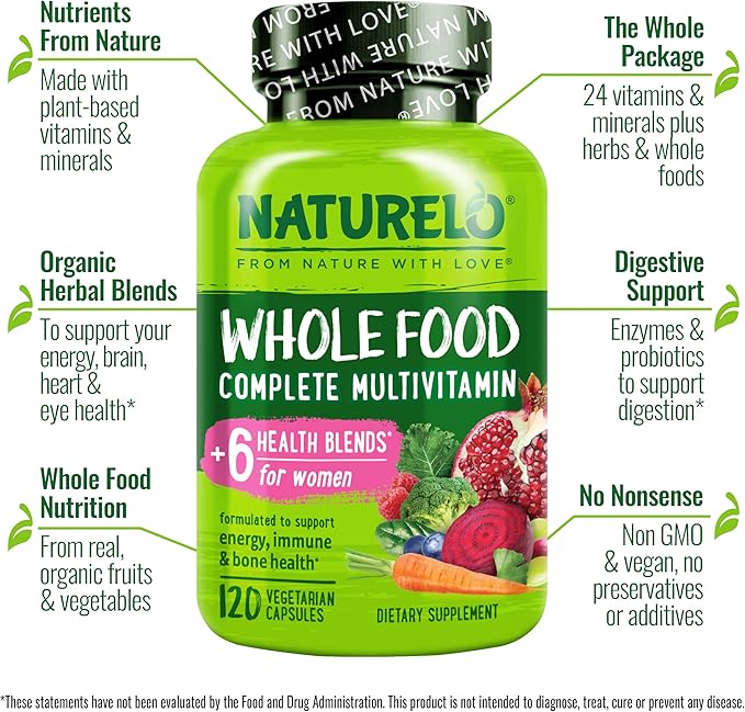 NATURELO Whole Food Multivitamin - Image 2