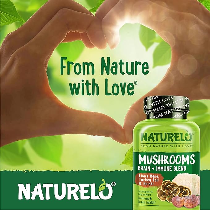 NATURELO Mushroom Supplement – Brain & Immune Health Blend - Image 6