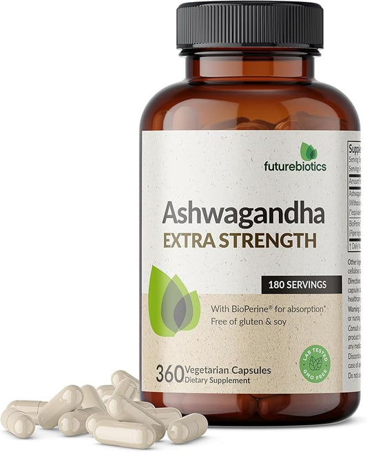 Futurebiotics Ashwagandha Extra Strength Stress & Mood Support by Futurebiotics