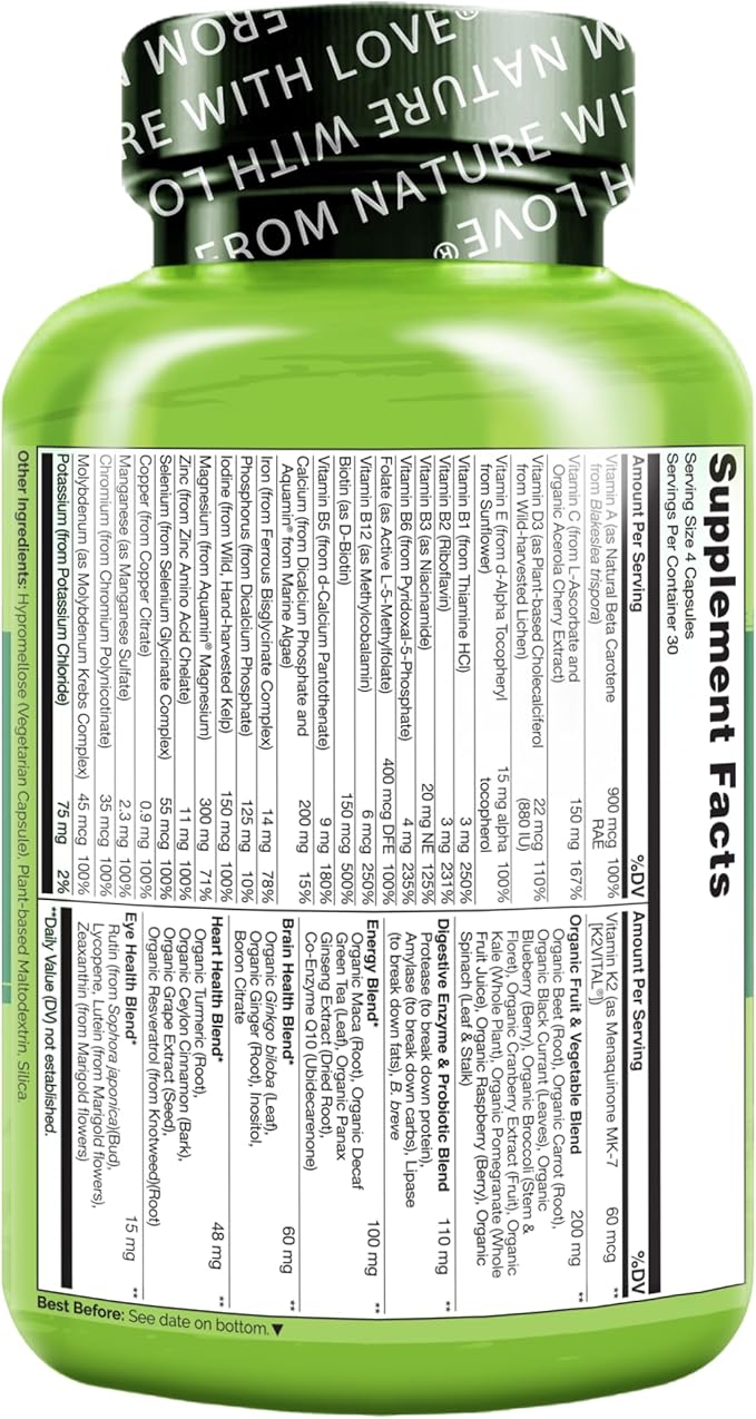 NATURELO Whole Food Multivitamin - Image 7