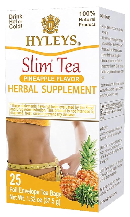 Hyleys Slim Tea Pineapple Flavor by HYLEYSTEA