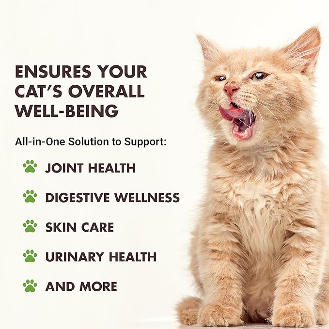 LIQUID-VET Premium 10-in-1 Cat Wellness Multi-Supplement: Glucosamine, - Image 2