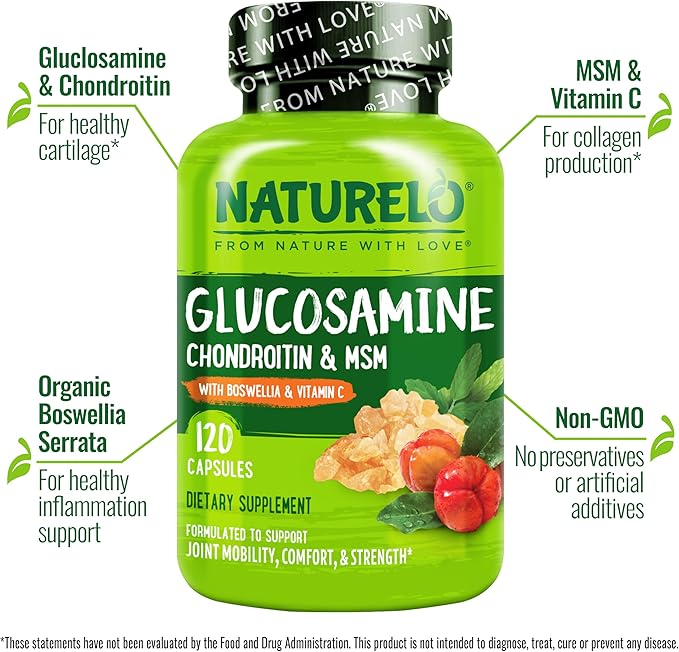 NATURELO Glucosamine Chondroitin MSM - Image 2