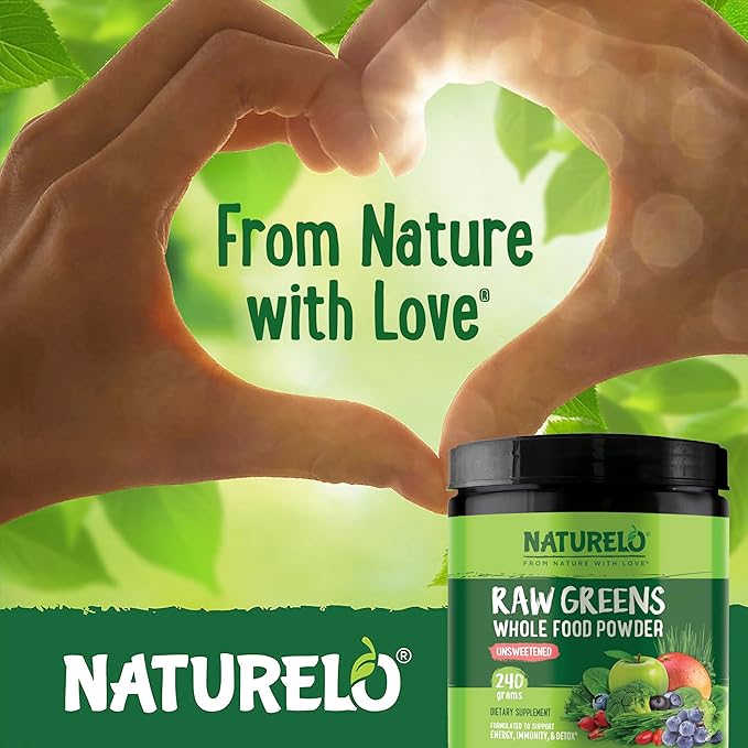 NATURELO Raw Greens Superfood Powder - Image 6