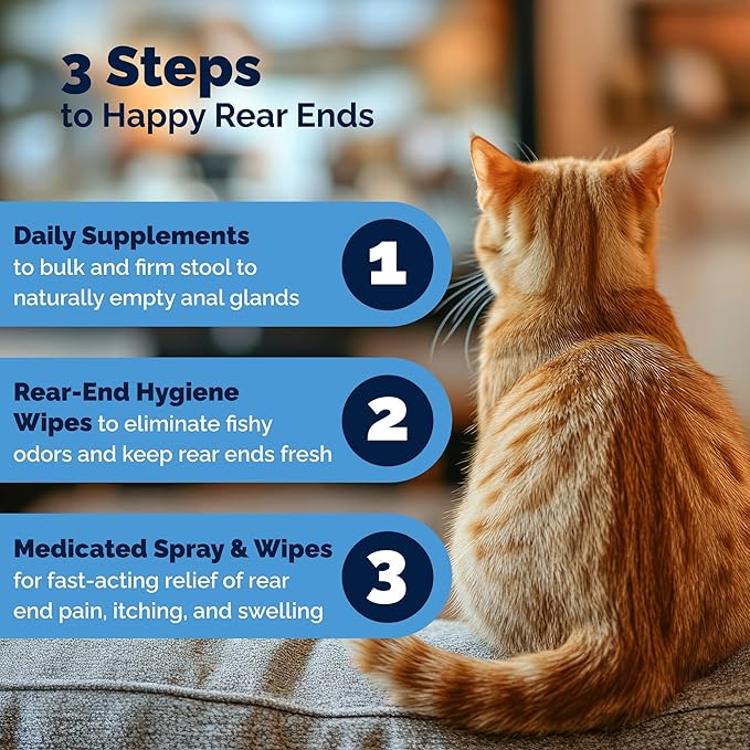 Vetnique Glandex Feline Anal Gland or Daily Probiotic Fiber Supplement Powder - Image 10