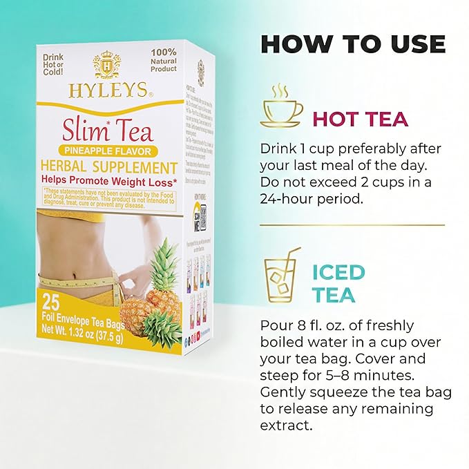 Hyleys Slim Tea Pineapple Flavor - Image 6
