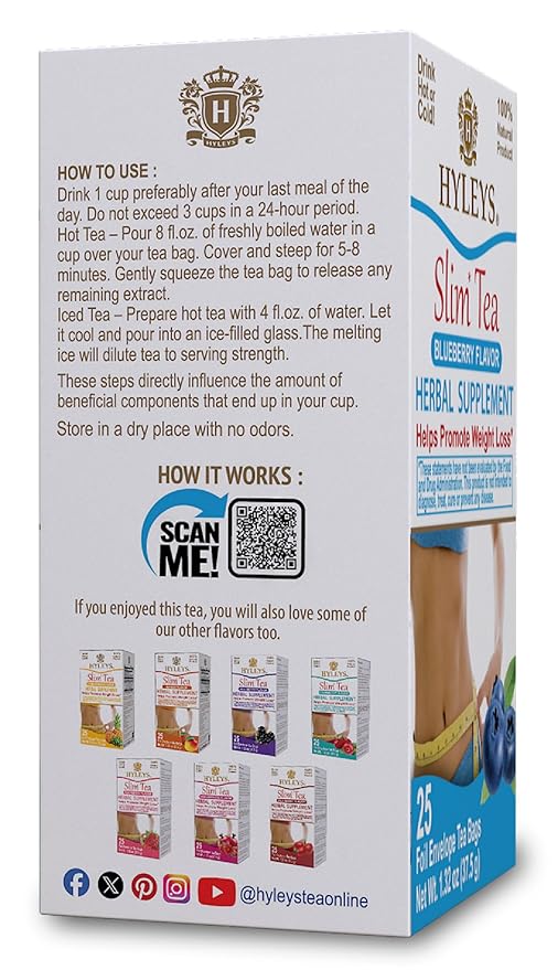 Hyleys Slim Tea Blueberry Flavor - Image 4