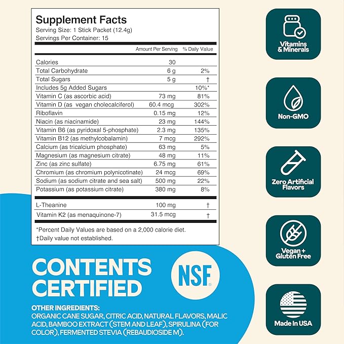 Better Than Electrolyte & Vitamin Supplement Powder, Drink Mix - Image 4