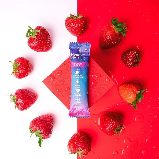 HydroMATE Electrolytes Powder Drink Mix Packets Hydration Accelerator Low Sugar - Image 2