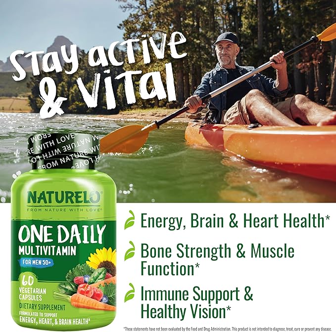 NATURELO Mens Multivitamins for Men 50+ - Image 2